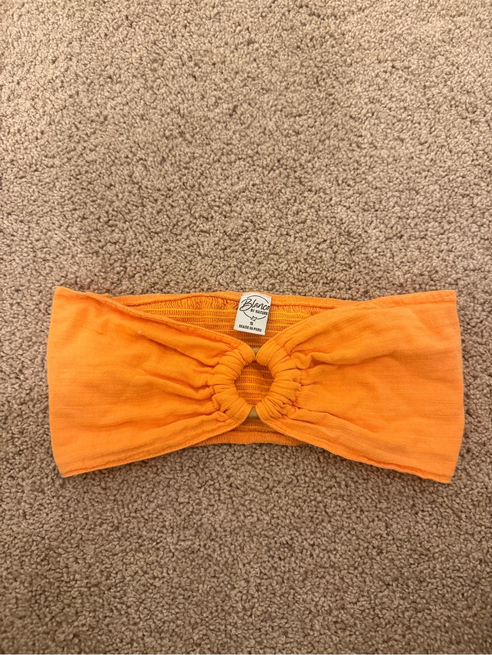 Mini orange tube top